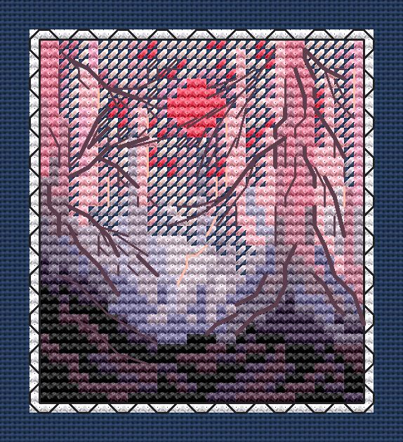 Stamp. Arrival of Spring - PDF Cross Stitch Pattern