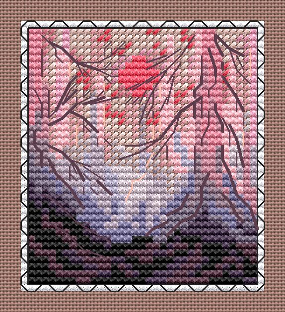 Stamp. Arrival of Spring - PDF Cross Stitch Pattern