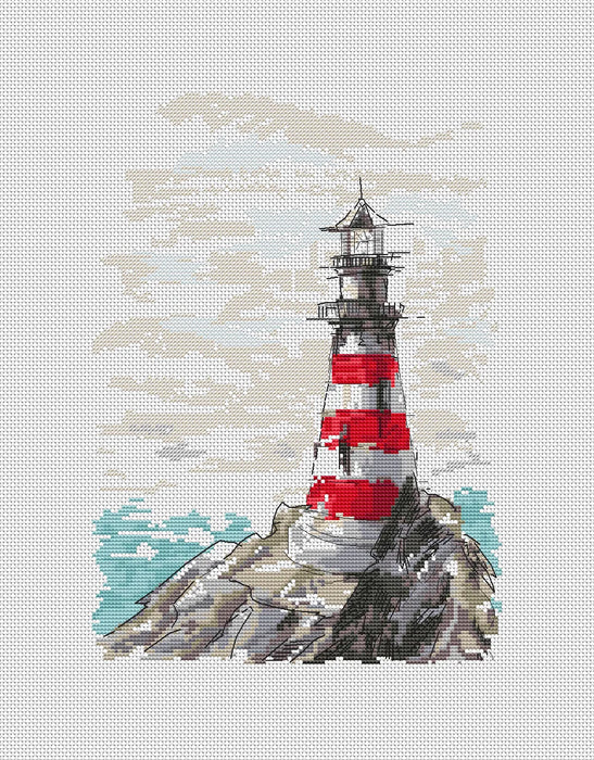 Old Lighthouse - PDF Cross Stitch Pattern