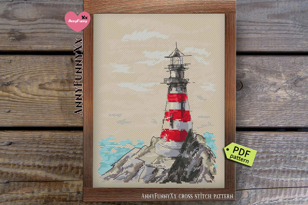 Old Lighthouse - PDF Cross Stitch Pattern