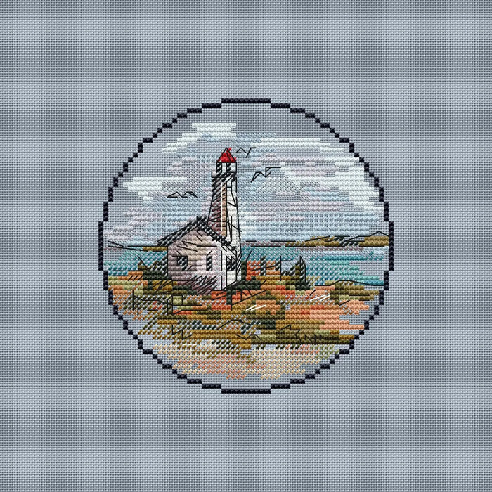 Mini Lighthouse. 1 - PDF Cross Stitch Pattern