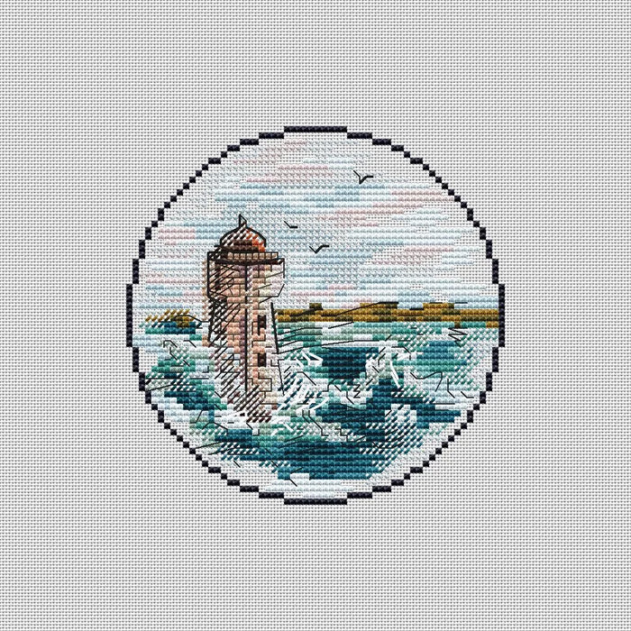 Mini Lighthouse. 8 - PDF Cross Stitch Pattern