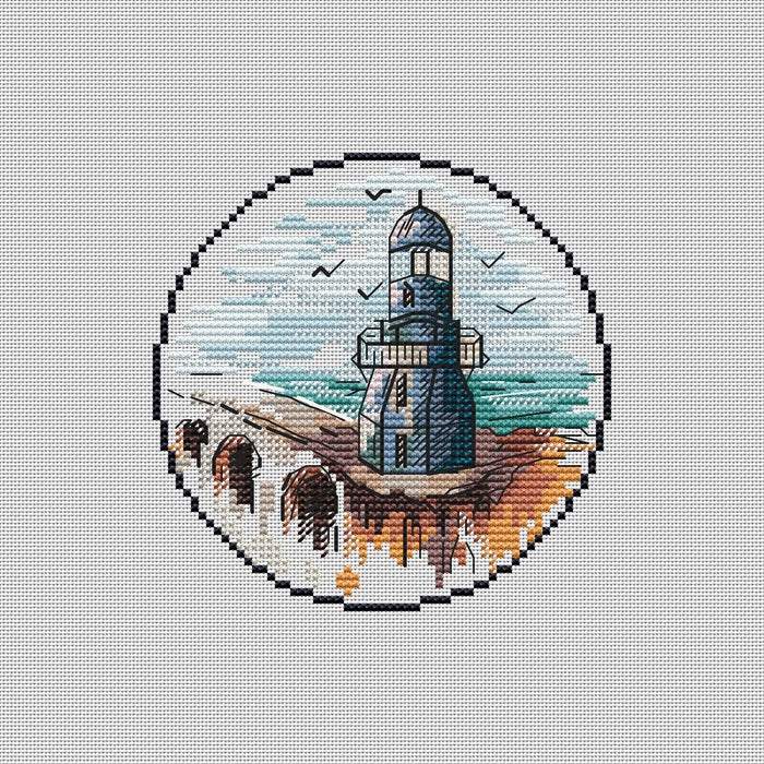 Mini Lighthouse. 11 - PDF Cross Stitch Pattern