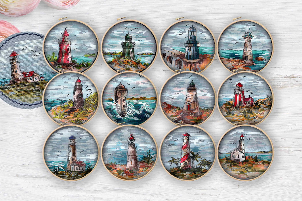 Mini Lighthouse. Collection - PDF Cross Stitch Pattern