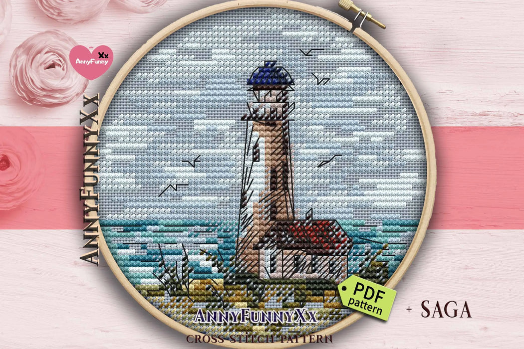 Mini Lighthouse. 5 - PDF Cross Stitch Pattern