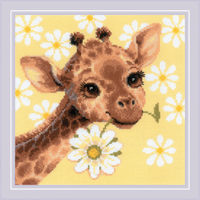 Panel/Cushion Little Giraffe R2318 Counted Cross Stitch Kit