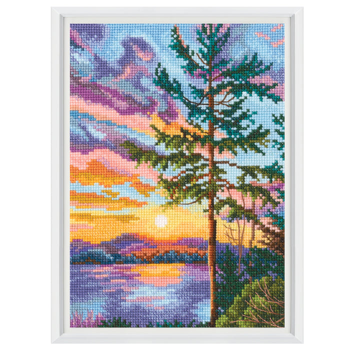Sunset landscape M1021 Counted Cross Stitch Kit