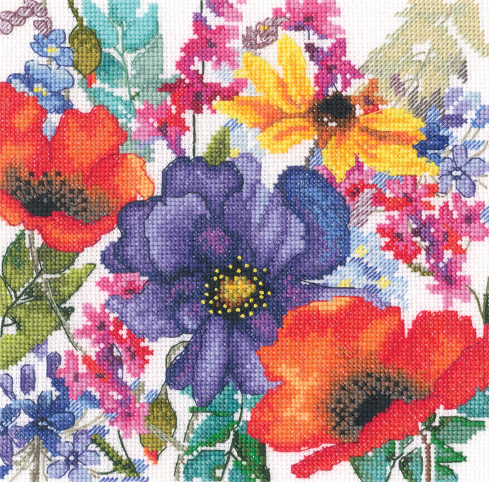 Flowers of happiness M1041 Counted Cross Stitch Kit