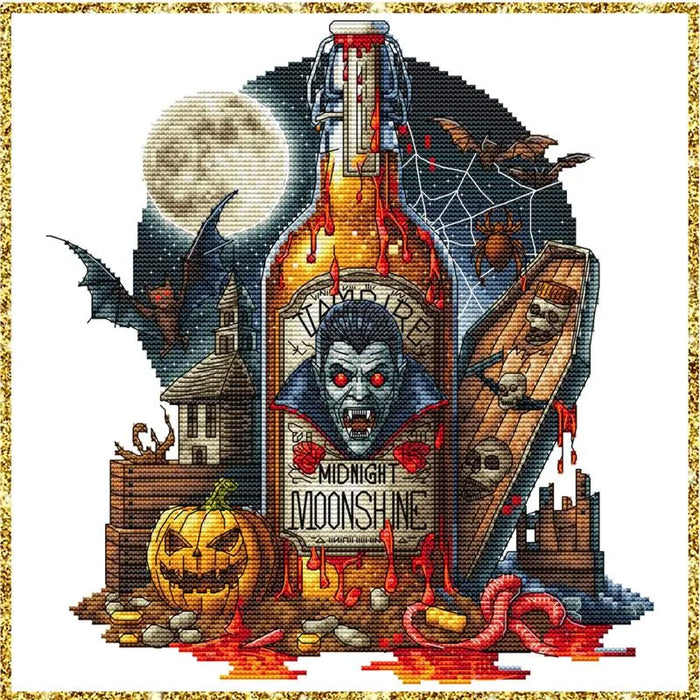 Midnight moonshine - PDF Cross Stitch Pattern