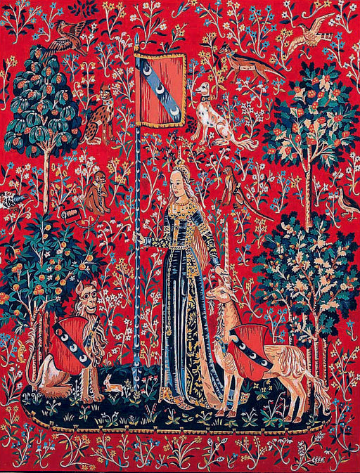 Needlepoint canvas for halfstitch without yarn Can.Seul Lady With A Unicorn MRC1432205 Margot de Paris Printed Tapestry Canvas