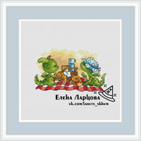 Summer Dragons - PDF Cross Stitch Pattern
