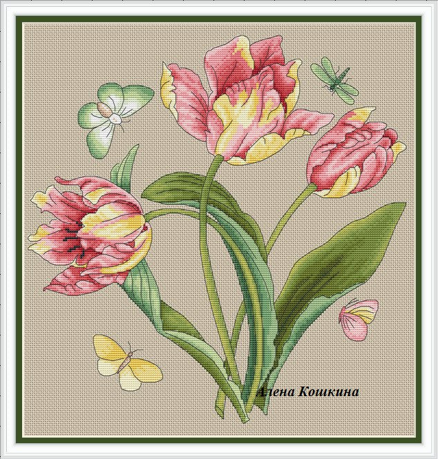 Tulip - PDF Cross Stitch Pattern