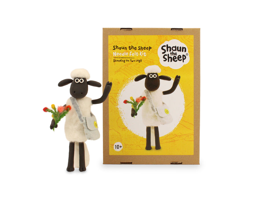 Felting Kit - Aardman Shaun the Sheep - on two legs Needle Felt Kit