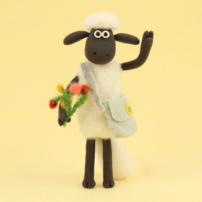 Felting Kit - Aardman Shaun the Sheep - on two legs Needle Felt Kit