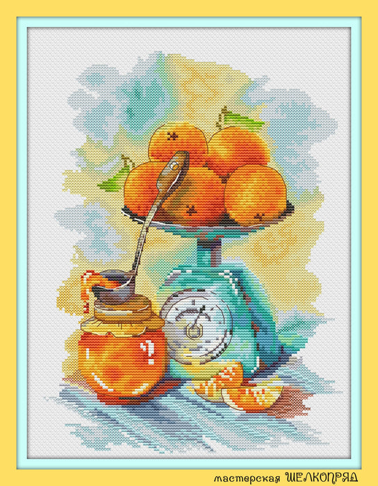 Orange confiture - PDF Cross Stitch Pattern