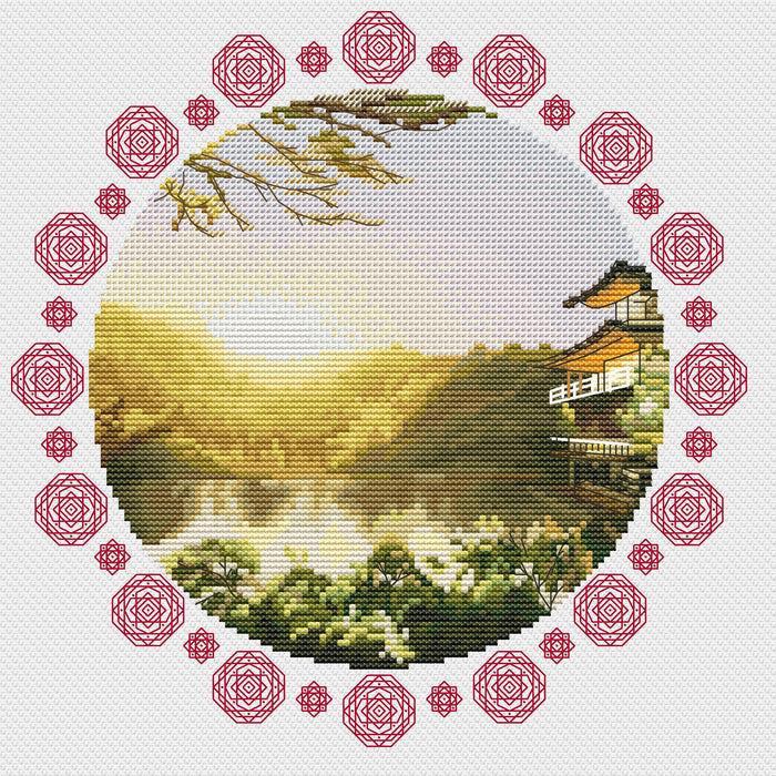 Oriental inspiration - PDF Cross Stitch Pattern