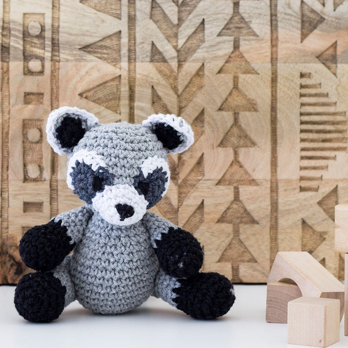 DIY Crochet Kit Raccoon Ricky - Gris PAK127