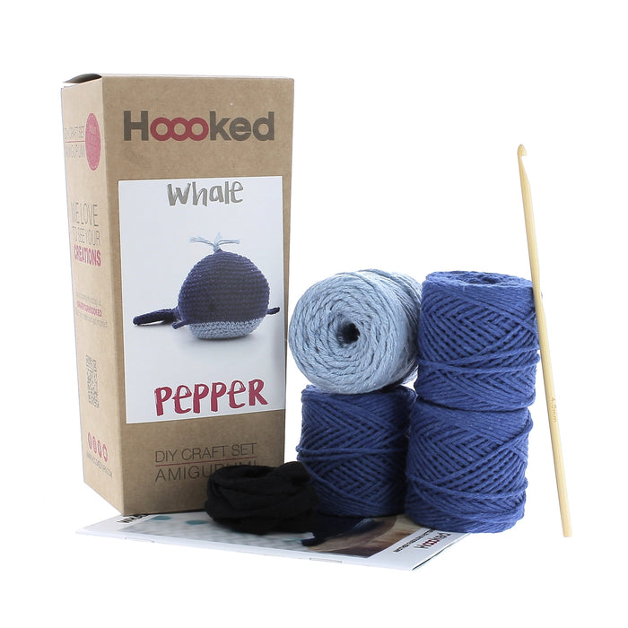 DIY Crochet Kit Whale Pepper - Ultramarine PAK137