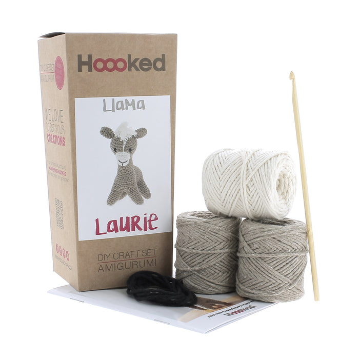 DIY Crochet Kit Llama Laurie - Taupe PAK140