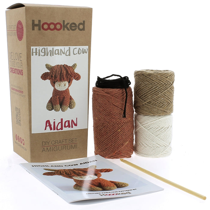 DIY Crochet Kit Highland Cow Aidan  PAK352