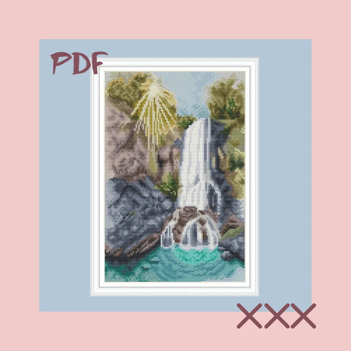 Saturated with Rays - PDF Cross Stitch Pattern