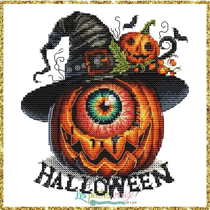 Pumpkin eye - PDF Cross Stitch Pattern