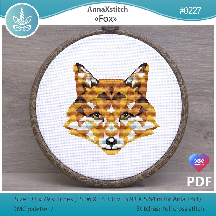 Fox - PDF Cross Stitch Pattern