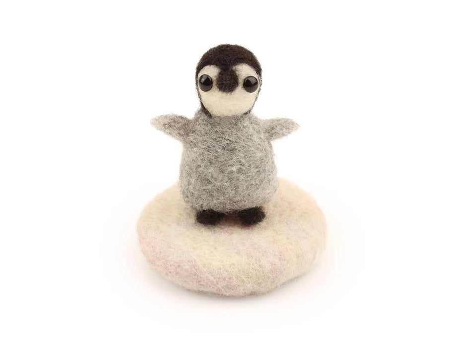 Felting Kit - Tiny Penguin Needle Felt Kit. Amiguwoolli