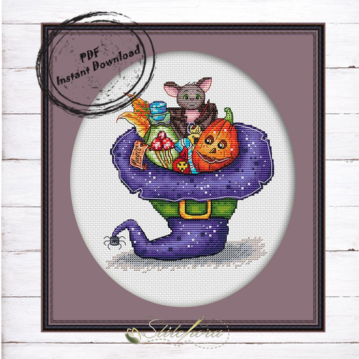 A Magical Halloween - PDF Cross Stitch Pattern