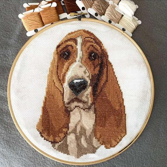 Basset Hound - PDF Cross Stitch Pattern