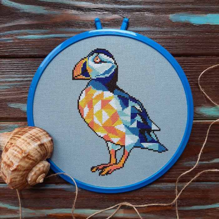 Atlantic puffin - PDF Cross Stitch Pattern