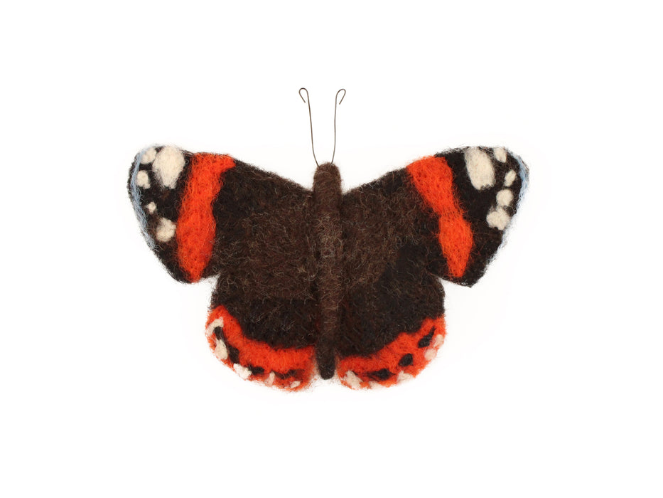 Felting Kit - Red Admiral Butterfly Needle Felt Kit