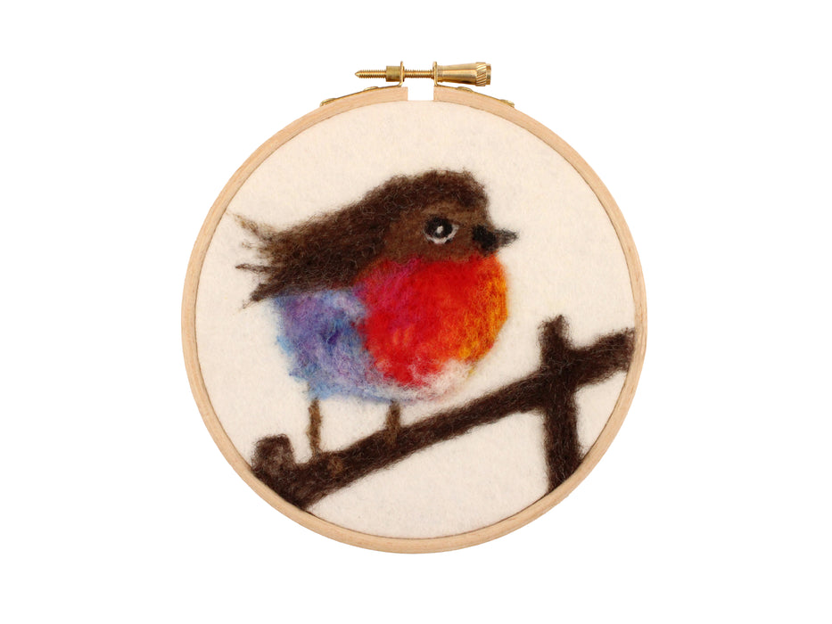 Felting Kit - Robin Hoop Picture Needle Felt Kit