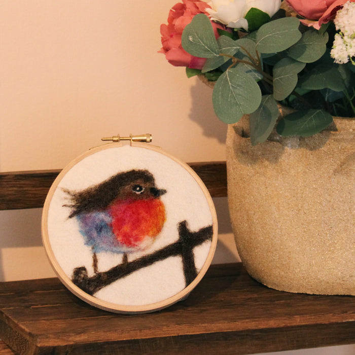 Felting Kit - Robin Hoop Picture Needle Felt Kit