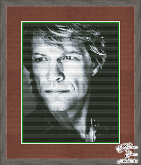 Jon Bon Jovi - PDF Cross Stitch Pattern