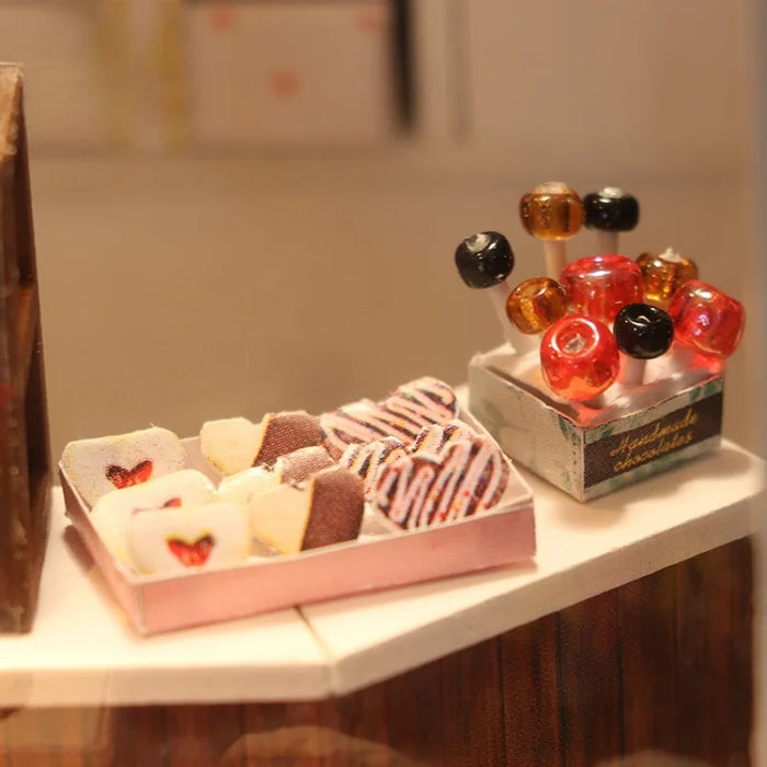 Miniature Wizardi Roombox Kit - Chocolatier Dollhouse Kit