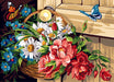 Needlepoint canvas for halfstitch without yarn Canvas The Door Handle SE929.604 Seg De Paris Printed Tapestry Canvas