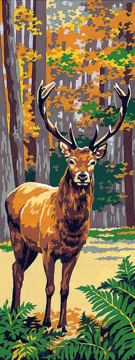 Needlepoint canvas for halfstitch without yarn Can.The Deer SE950.91 Seg De Paris Printed Tapestry Canvas