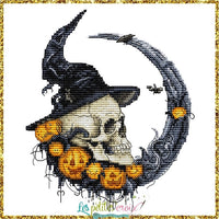Halloween Moon - PDF Cross Stitch Pattern