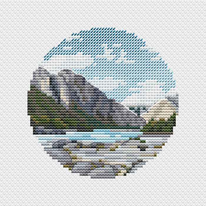 Stone river - PDF Cross Stitch Pattern