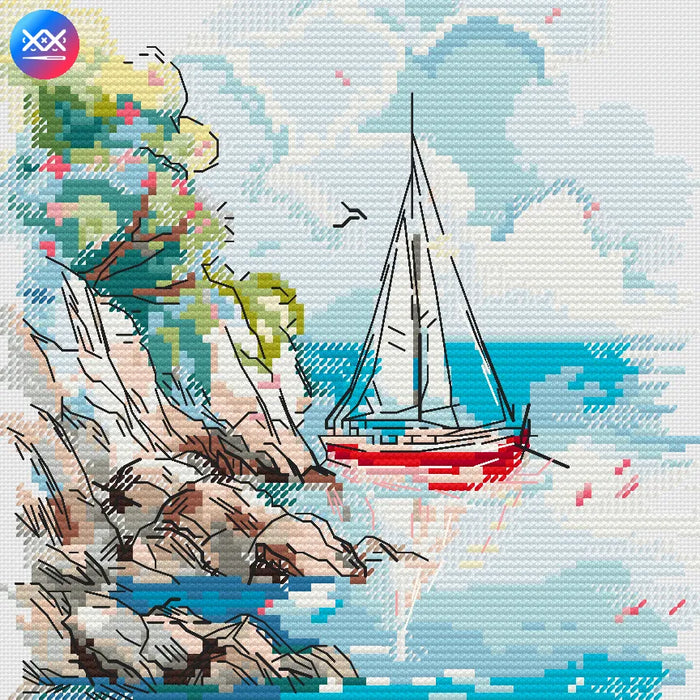 Summer. Ocean - PDF Cross Stitch Pattern