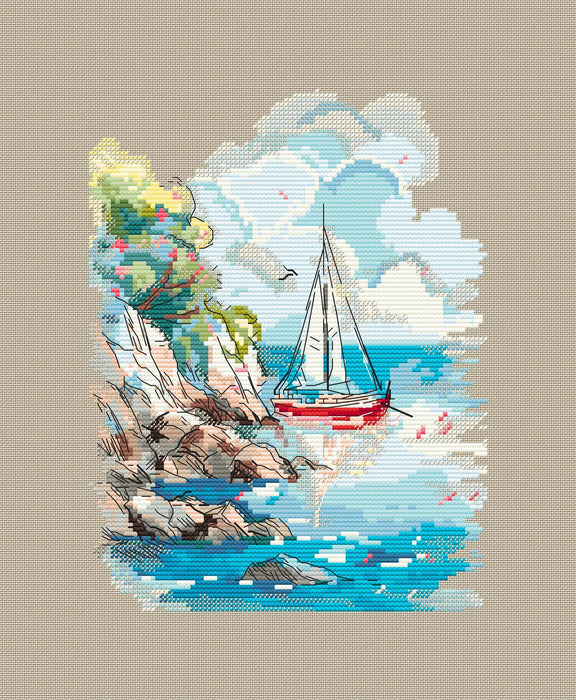 Summer. Ocean - PDF Cross Stitch Pattern