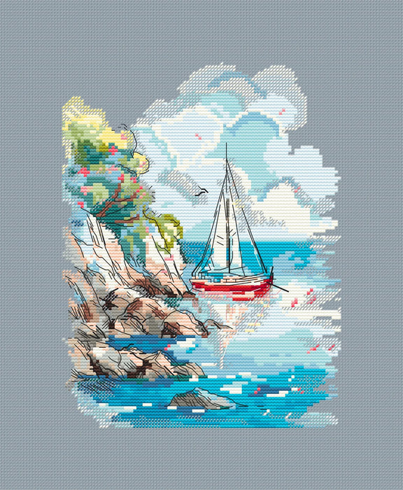 Summer. Ocean - PDF Cross Stitch Pattern