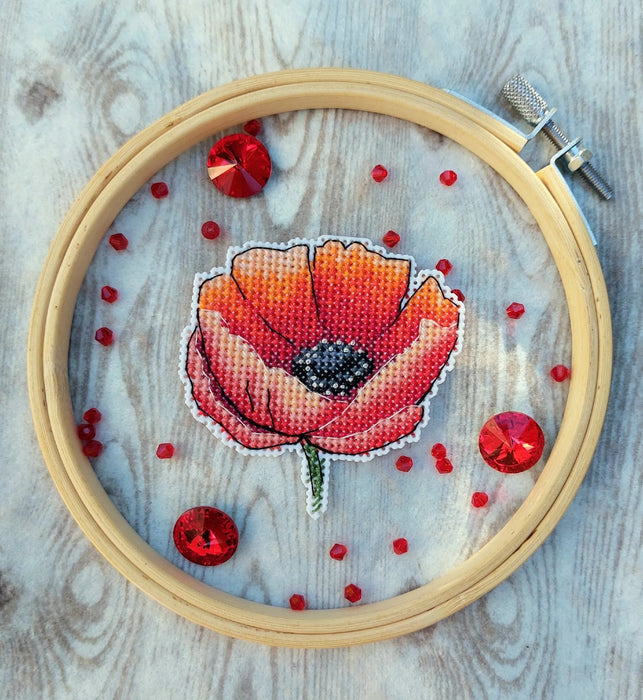 Poppy (miniature) - PDF Cross Stitch Pattern