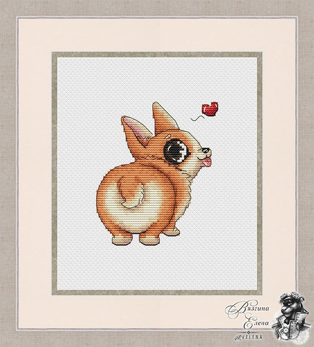 Corgi Dog - PDF Cross Stitch Pattern