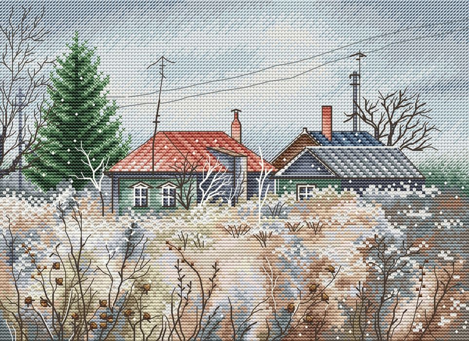 Village Houses - PDF Cross Stitch Pattern