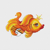 The Golden Fish - PDF Cross Stitch Pattern