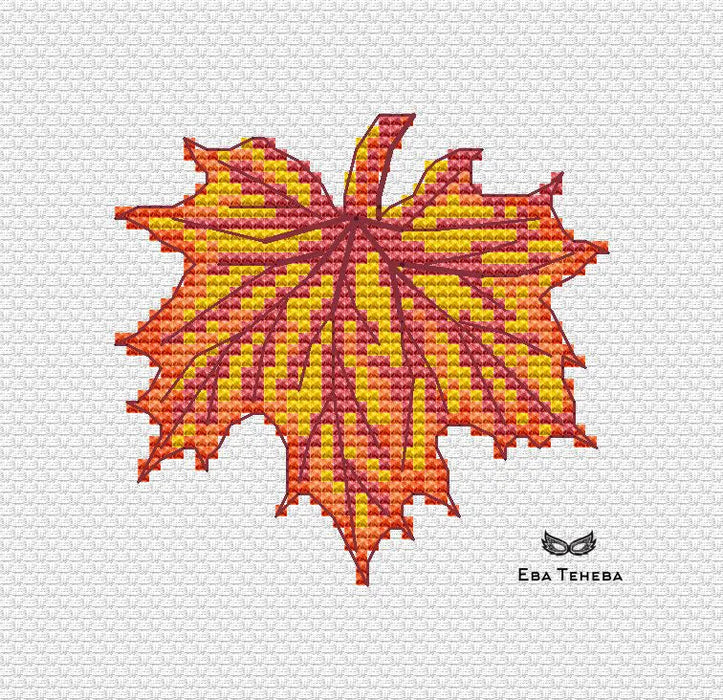 Leaves. Autumn Set - PDF Cross Stitch Pattern