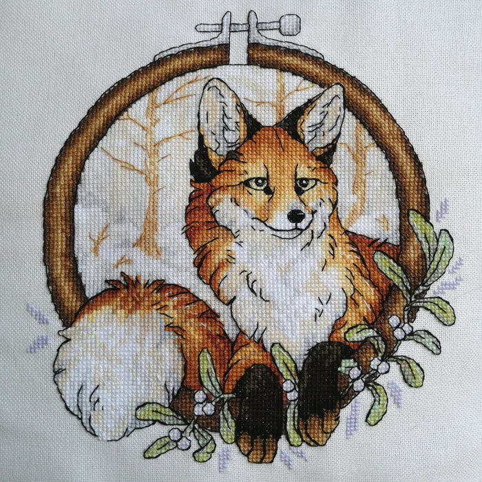 Window to the winter forest - PDF Cross Stitch Pattern