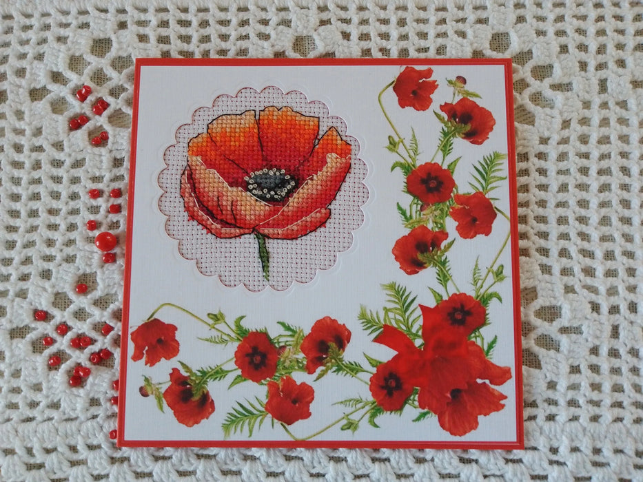 Poppy (miniature) - PDF Cross Stitch Pattern